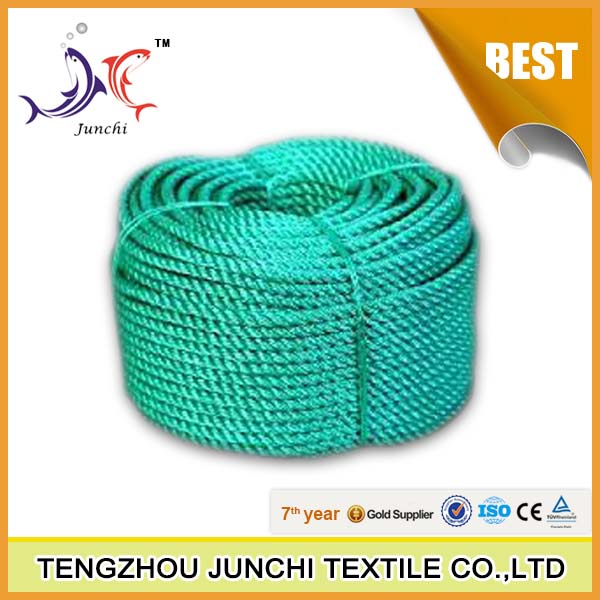 High tensile polypropylene twisted rope